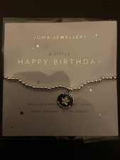JOMA JEWELLERY JJ A LITTLE HAPPY BIRTHDAY STAR BRACELET NEW I PACKAGING