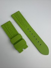 Genuine Panerai Green Rubber Strap OEM 24mm