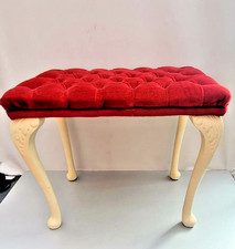 Vintage red velvet dressing - velvet,