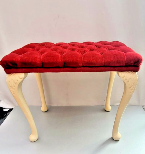 Vintage red velvet - red,