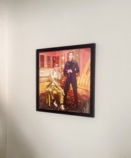 SIR ELTON JOHN LARGE 12” X 12” FRAMED HAND SIGNED PRINT WITH GENUINE SIGNATURE