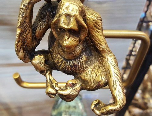 Brass tissue paper - paper, holder