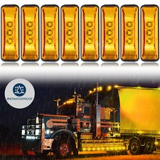 8x Marker Side Light Trailer Pickup Bus SUV Recovery Position Amber Lamp 12V24V,