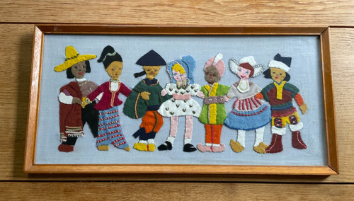 Vintage 1969 handmade felt - vintage,
