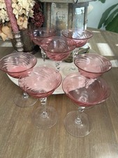 Steuben 6" Cranberry Optic