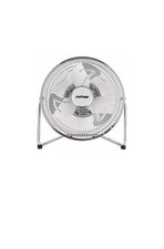 Challenge Desk Fan Chrome 9 Inch 30W 3 Speed Adjustable Cooling Tilting Fan-NEW