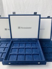 3x WESTMINSTER - COIN PRESENTATION BOXES