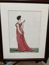 Antique framed print from The