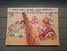 Bamforth Postcard, 'Come On Harry - Harder .....' Comic Card (Z2)