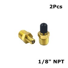 2Pcs Brass 1/8" NPT MPT Air