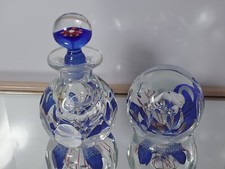 Caithness "Bezique" Glass Perfume Bottle& Paperweight  Colin Terrace Ltd Ed.N0:1