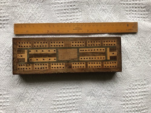 Vintage wooden cribbage - vintage,