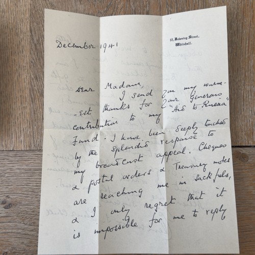 1941 handwritten thank you - 1941,