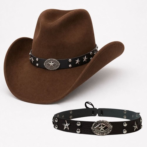 Leather panama hatband - panama,