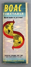 BOAC AIRLINE TIMETABLE OCTOBER