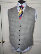 TED BAKER WOOL RICH  WAISTCOAT SIZE UK 44R   VINTAGE BOOK LINING RRP £110