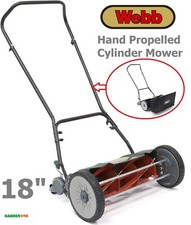 new Webb 18" Wheeled Push Cylinder Mower - WEH18 - 5060012806699