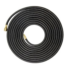 SGS 8mm Rubber Air Compressor Air Hose w/ Euro Quick Release Couplers - 10m Long