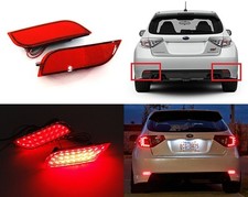 Red Rear Bumper Reflector LED Tail Stop Light For Subaru Impreza WRX STI Legacy