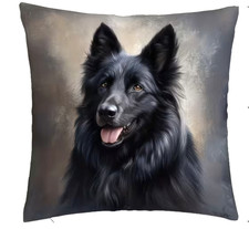 Black belgian shepherd dog - black,