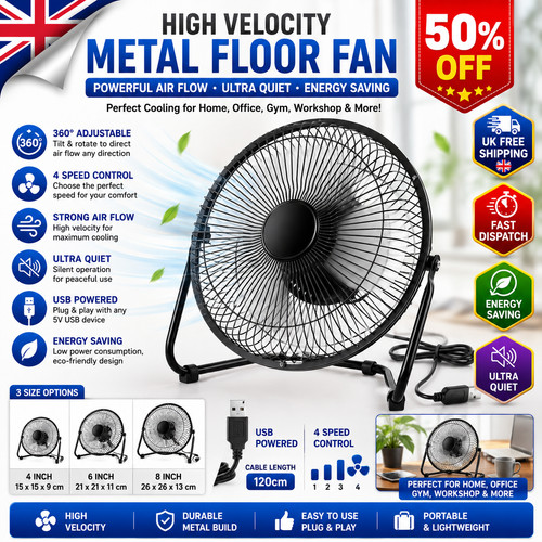 Metal floor fan - metal,