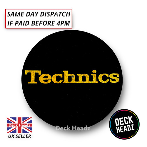 Technics slipmat black with - technics,