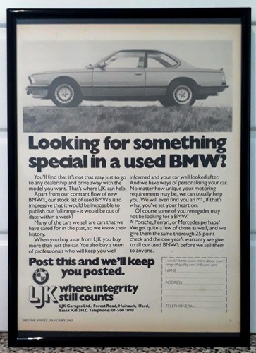 Framed original classic car - framed,