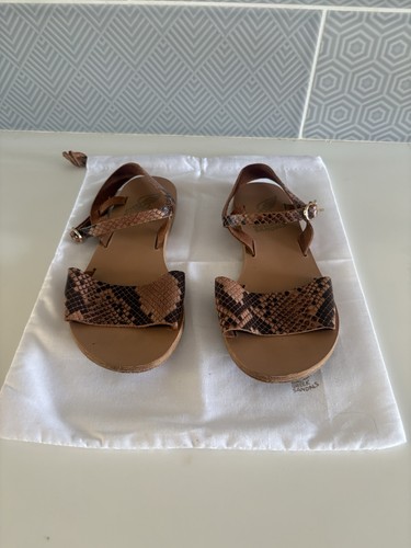 Ancient greek sandals brown - ancient,