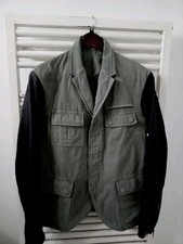 neil barrett  cotton  leather