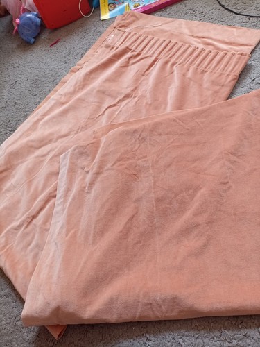 Vintage velvet peach - peach, curtains
