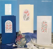 3 x Flower Floral Card  Size