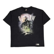 The Last Outlaw Wwe Graphic T-Shirt - 2XL Black Cotton