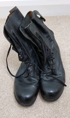 British army black leather dms - army,