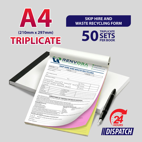 Personalised triplicate - personalised, a4