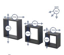 Modern Floating Box Shelves