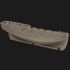 1/1200th French Lugger Le
