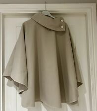 Women’s Wool Look Cape Coat With Button Detail one size 6-20