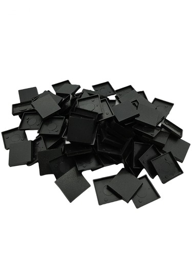 25mm square plastic bases - -, no