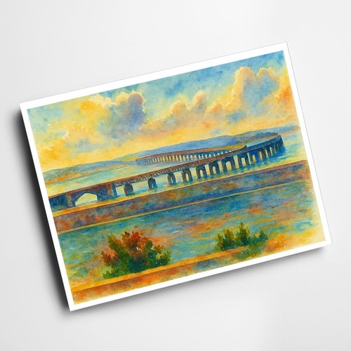 Print dundee tay bridge - dundee.,