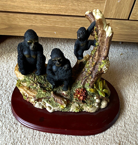 Gorilla family ape ornament - family,