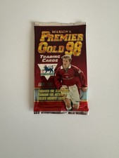 Merlin Gold 98 Premier League Trading Cards Sealed Single Pack. Vintage Cards