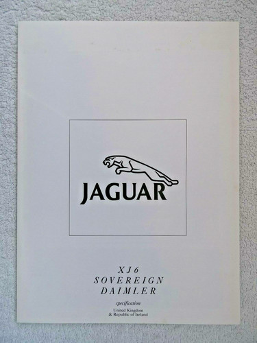 Jaguar specification brochure - jaguar,