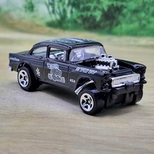 Hot Wheels '55 Chevy Bel Air Gasser Diecast Model Car 1/64 (47) Ex. Condition