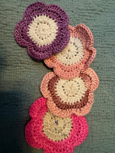 Handmade crocheted flower - crocheted,