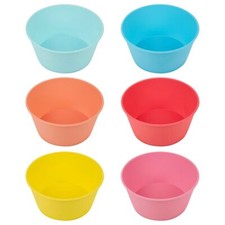 Set of 6 Round Multi-Colored