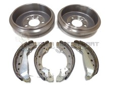 SEAT IBIZA 1.2 1.4 2008-2016 REAR 2 BRAKE DRUMS & BRAKE SHOES SET NEW