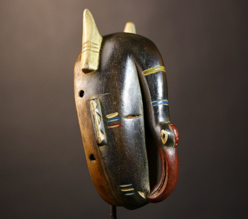African tribal mask carved - mask,