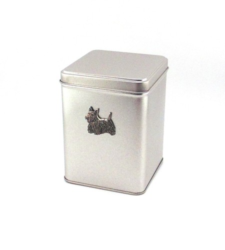 Scottish terrier tin - tin, caddy