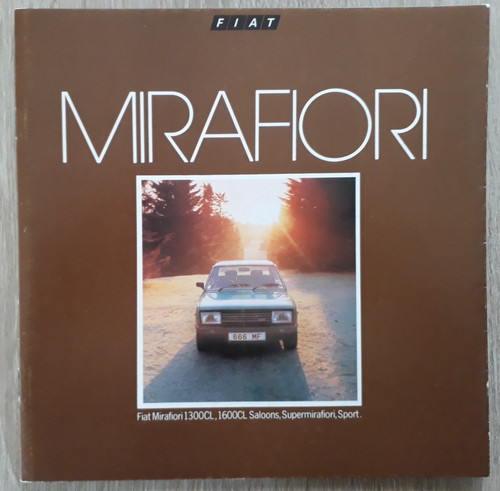 Fiat mirafiori range brochure - mirafiori,