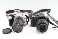 DSLR Digital Cameras Inc Canon EOS 400D & Olympus E-410 Working w/ Lenses x 2